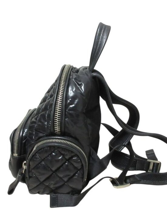 Moncler Florine Zaino Quilted Mini Backpack Black main image 11